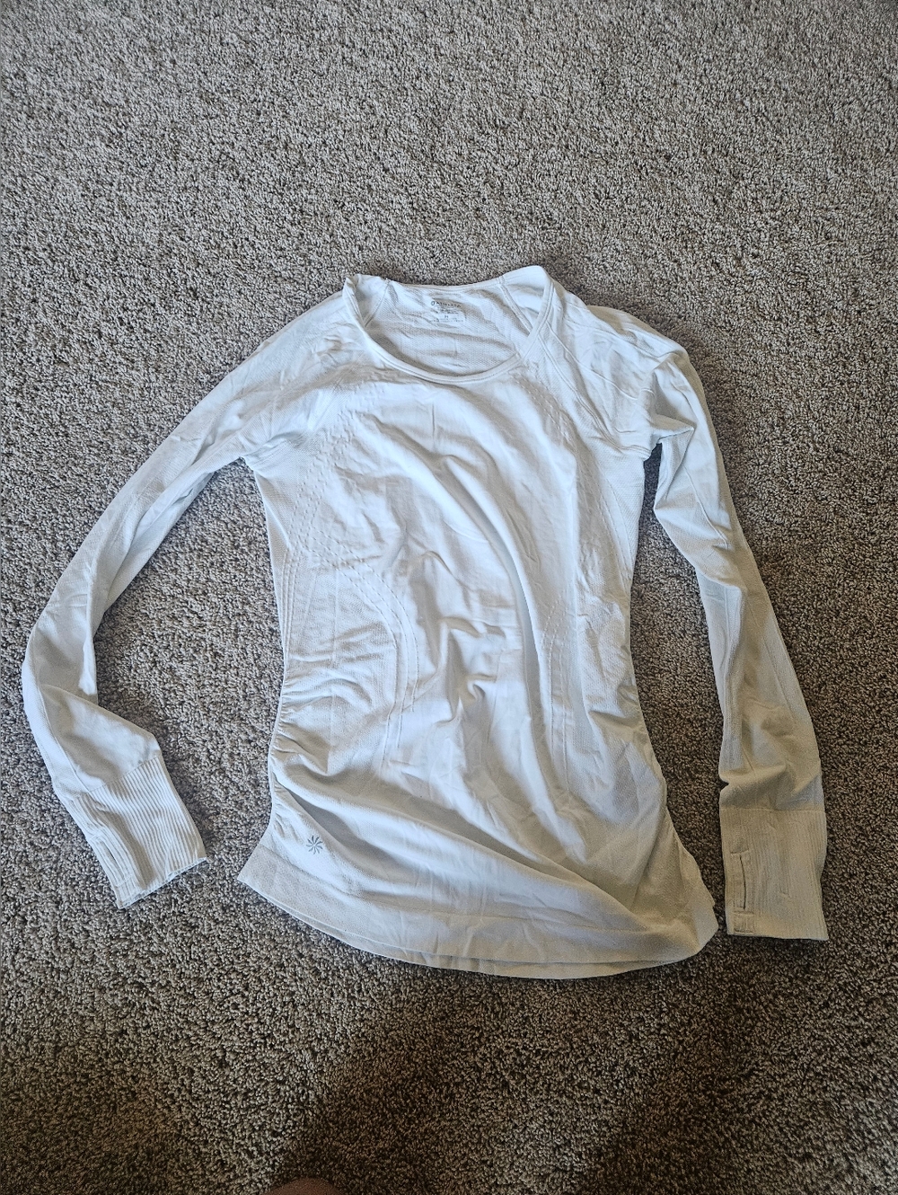 Athleta Women’s Long Sleeve Scoop Neck Top - White